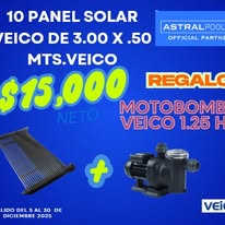 Promoción de panel solar y bomba para piscina